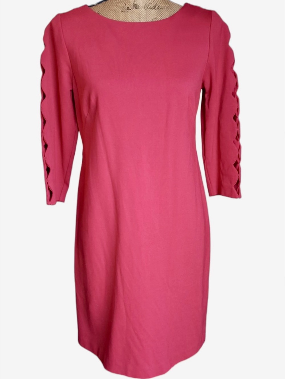 rsvp by Talbots sheath dress w/three-quarter cut out sleeves Women’s 6P | zz1